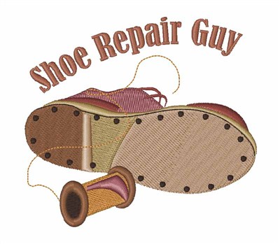 Shoe Repair Guy Machine Embroidery Design