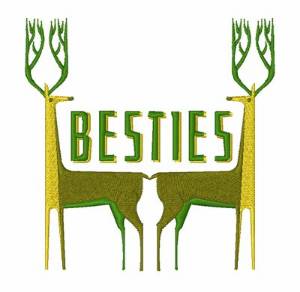 Picture of Besties Machine Embroidery Design