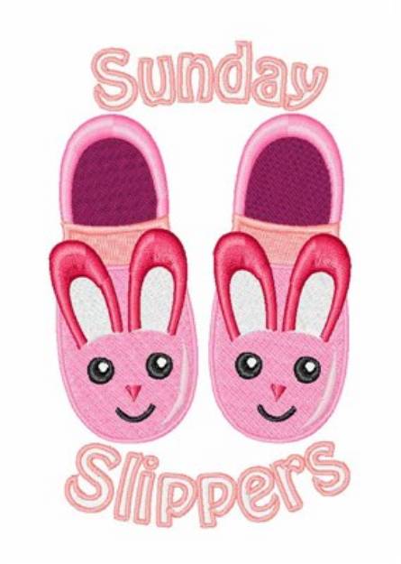 Picture of Sunday Slippers Machine Embroidery Design