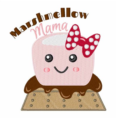 Marshmellow Mama Machine Embroidery Design