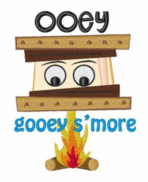 Picture of Ooey Gooey Smore Machine Embroidery Design