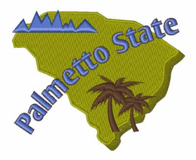 Picture of Palmetto State Machine Embroidery Design
