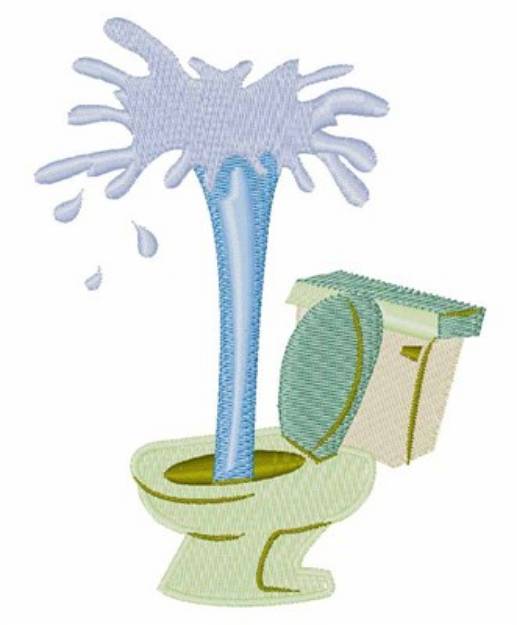 Picture of Broken Toilet Machine Embroidery Design