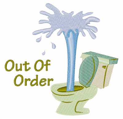 Out Of Order Machine Embroidery Design