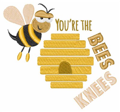 Bees Knees Machine Embroidery Design