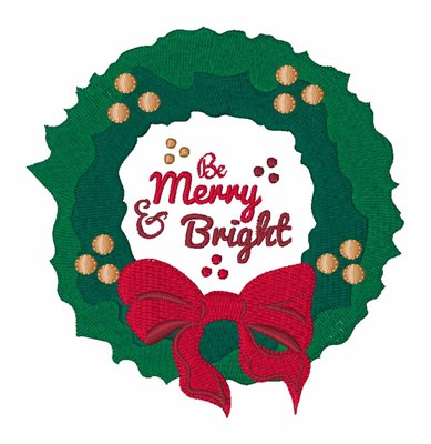 Merry & Bright Machine Embroidery Design
