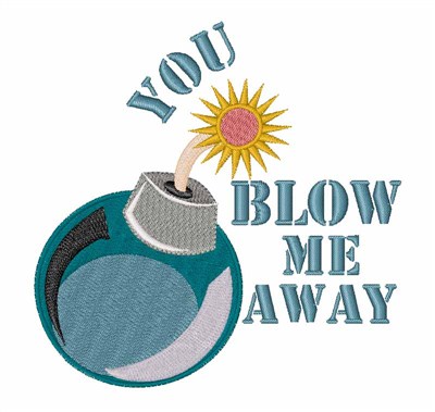 Blow Me Away Machine Embroidery Design