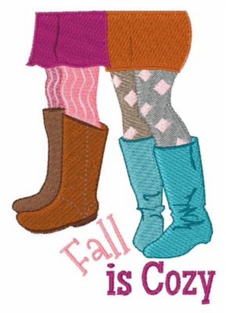 Picture of Fall Is Cozy Machine Embroidery Design