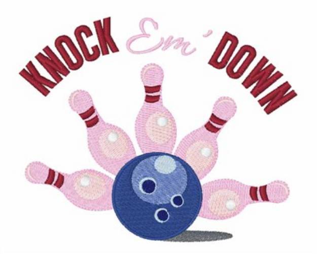 Picture of Knock Em Down Machine Embroidery Design