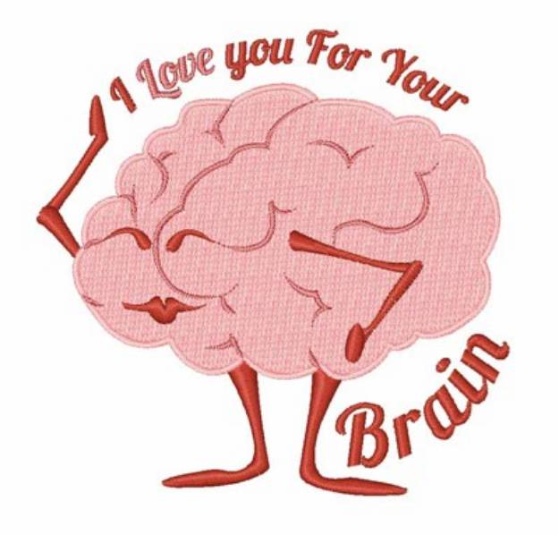 Picture of Love Your Brain Machine Embroidery Design