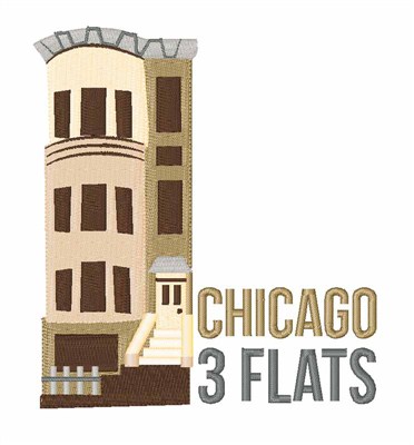 3 Chicago Flats Machine Embroidery Design