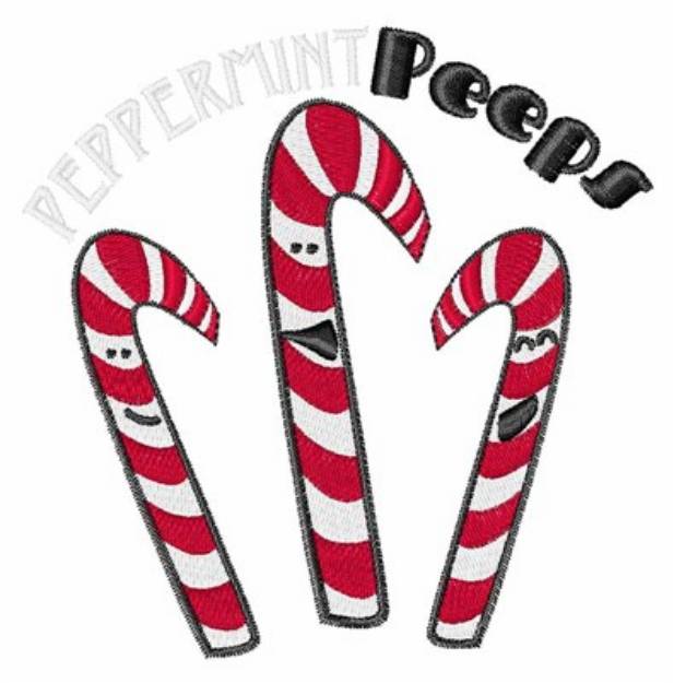 Picture of Peppermint Peeps Machine Embroidery Design