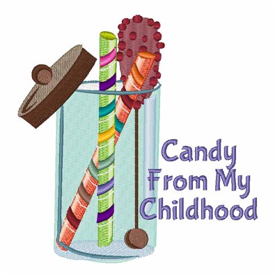 Candy From Childhood Machine Embroidery Design