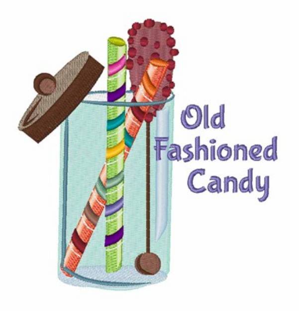 Picture of Old Fashioned Candy Machine Embroidery Design