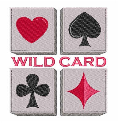 Wild Card Machine Embroidery Design