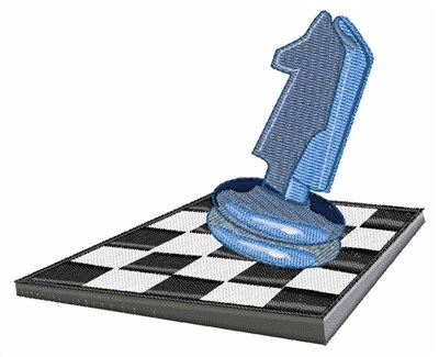 Chess Piece Machine Embroidery Design