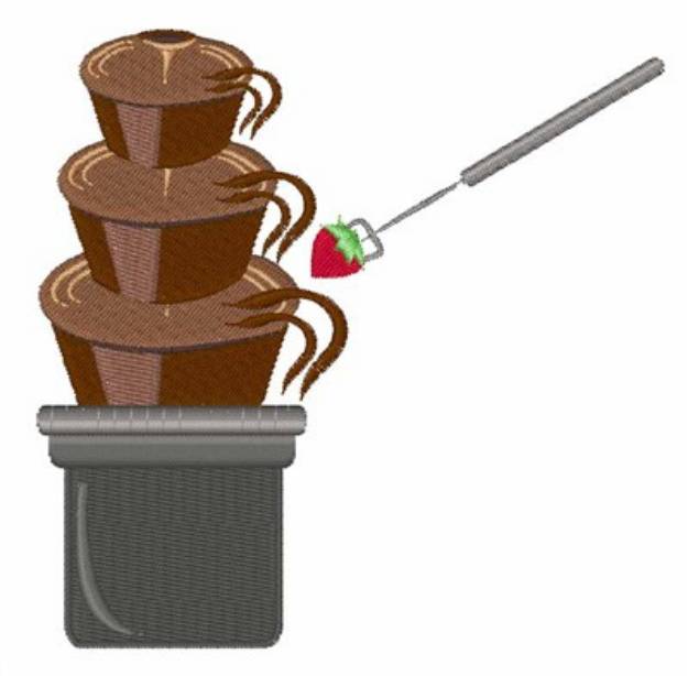Picture of Chocolate Fountain Machine Embroidery Design
