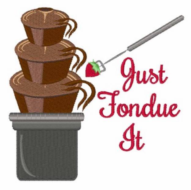 Picture of Just Fondue It Machine Embroidery Design