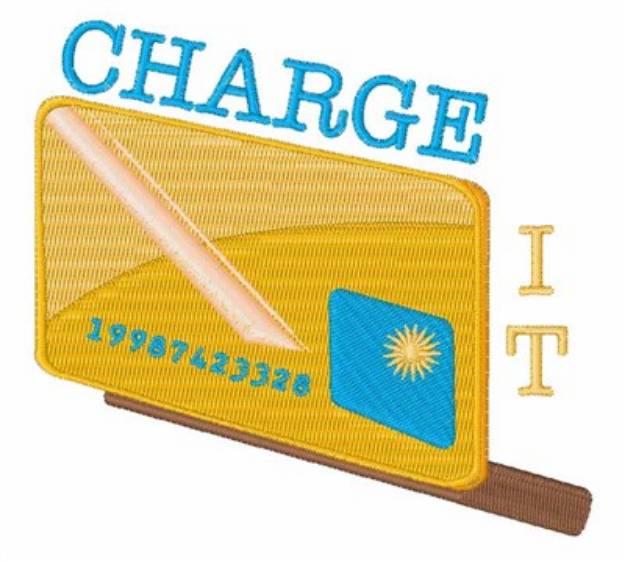 Picture of Charge It Machine Embroidery Design
