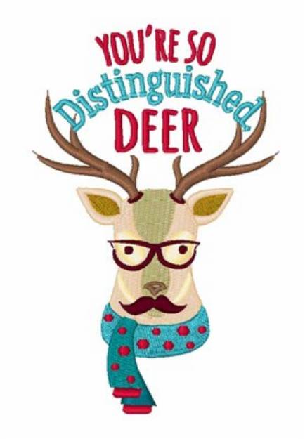 Picture of Distinguished Deer Machine Embroidery Design