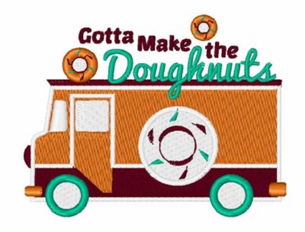 Picture of Make The Doughnuts Machine Embroidery Design