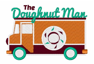 Doughnut Man Machine Embroidery Design