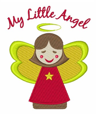My Little Angel Machine Embroidery Design