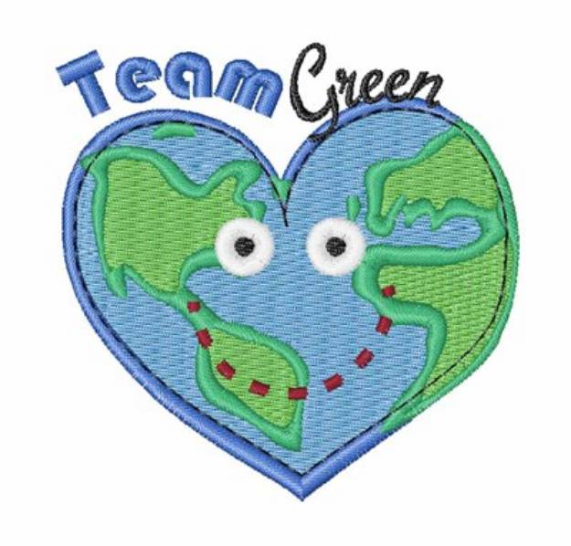 Picture of Team Green Machine Embroidery Design