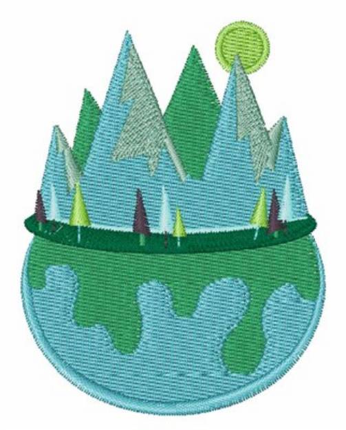 Picture of Planet Earth Machine Embroidery Design