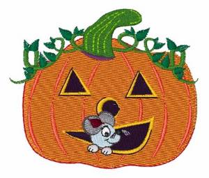 Picture of Pumpkin Mouse Machine Embroidery Design