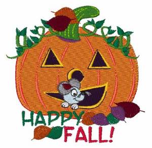 Picture of Happy Fall Machine Embroidery Design