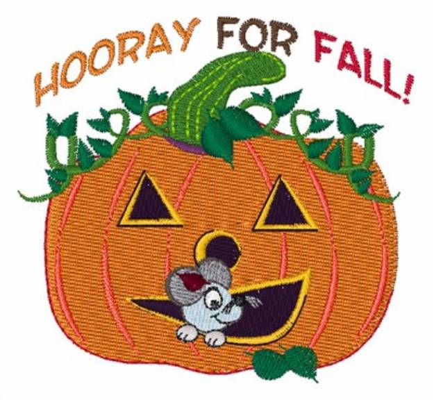 Picture of Hooray For Fall Machine Embroidery Design