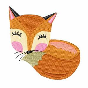 Picture of Shy Fox Machine Embroidery Design