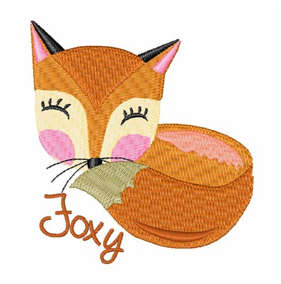 Foxy Fox Machine Embroidery Design