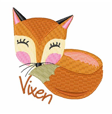 Vixen Machine Embroidery Design