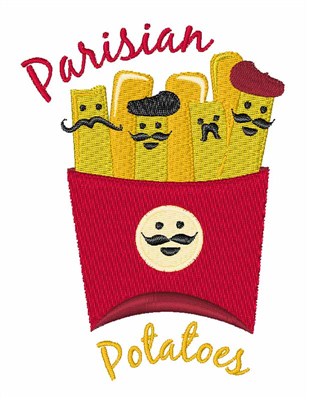 Parisian Potatoes Machine Embroidery Design