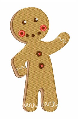 Gingerbread Machine Embroidery Design