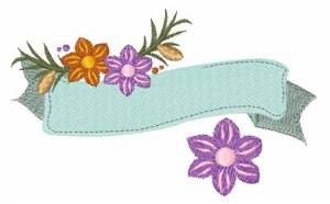 Picture of Floral Banner Machine Embroidery Design