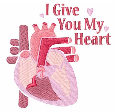 Give My Heart Machine Embroidery Design