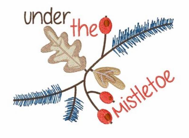Picture of Under The Mistletoe Machine Embroidery Design