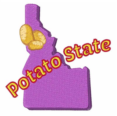 Potato State Machine Embroidery Design
