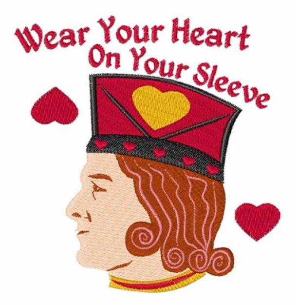 Picture of Wear Your Heart Machine Embroidery Design