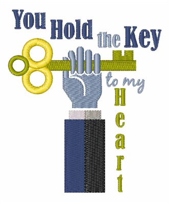 Hold The Key Machine Embroidery Design