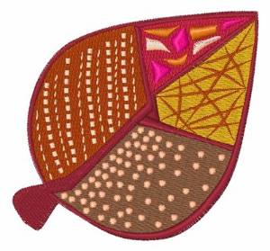 Picture of Fall Leaf Machine Embroidery Design
