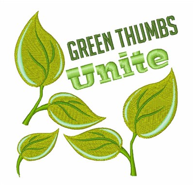 Green Thumbs Machine Embroidery Design