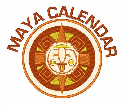 Maya Calendar Machine Embroidery Design
