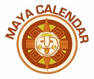 Picture of Maya Calendar Machine Embroidery Design