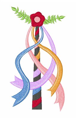 May Pole Machine Embroidery Design
