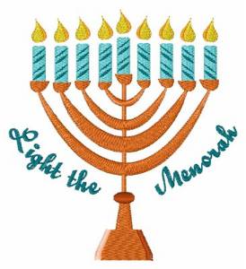 Picture of Light The Menorah Machine Embroidery Design