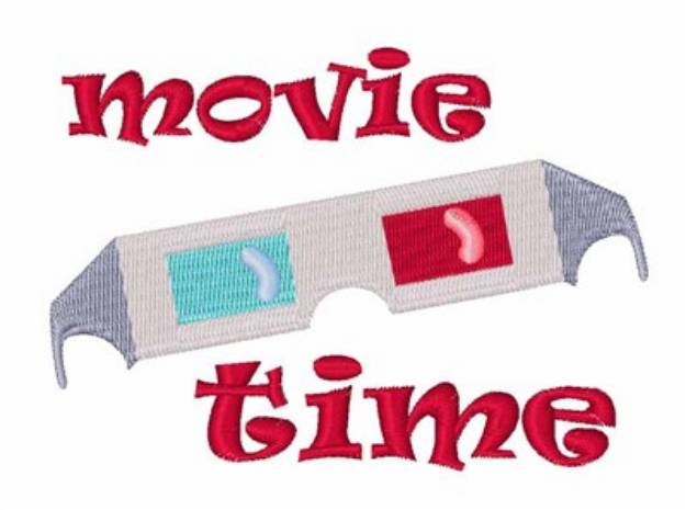 Picture of Movie Time Machine Embroidery Design